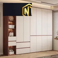 TỦ QUẦN ÁO GỖ MDF PHỦ MELAMINE MẪU 25